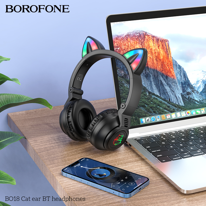 BOROFONE BO18 cat-ear wireless headphones Bluetooth 5.0 NZ 2